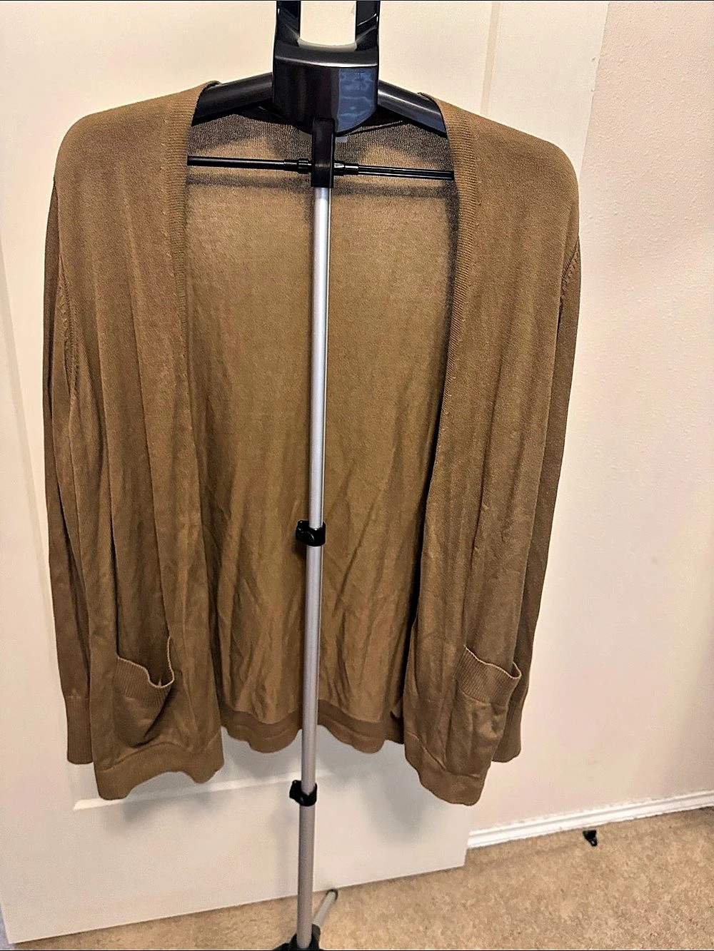 s.Oliver Women's Brown Open Front Cardigan Size 46